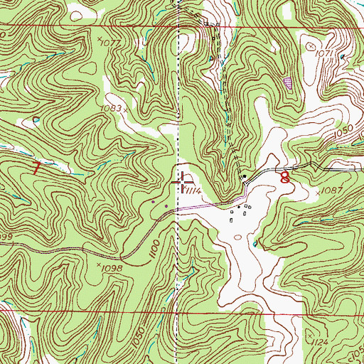 Topographic Map of Oak Law School (historical), MO