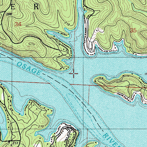 Topographic Map of Corum (historical), MO