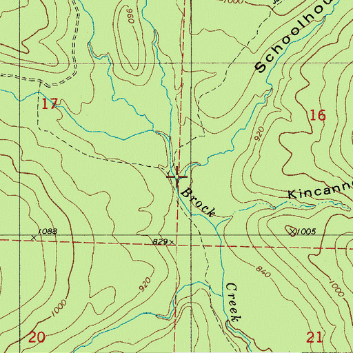 Topographic Map of Schoolhouse Hollow, AR