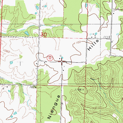 Topographic Map of Only, MO