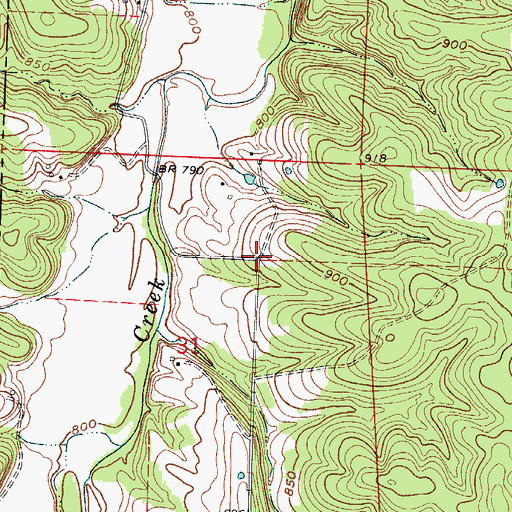 Topographic Map of Bebra (historical), MO