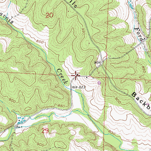 Topographic Map of Lodema (historical), MO