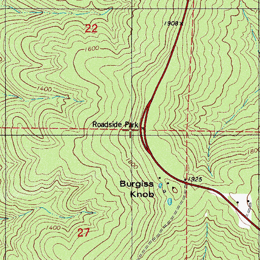 Topographic Map of Rotary Ann Picnic Area, AR