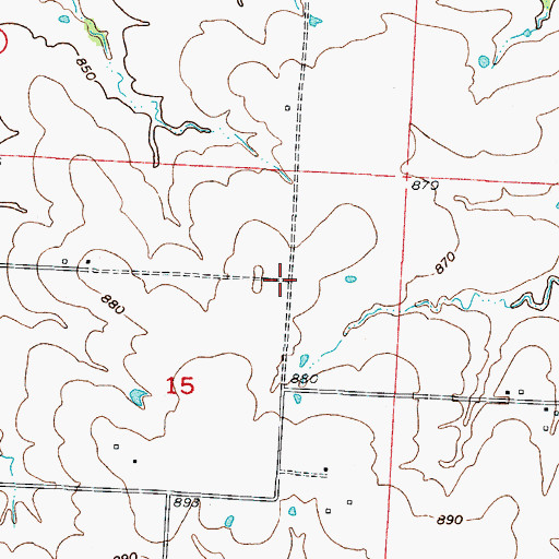 Topographic Map of Charles Post Office (historical), MO