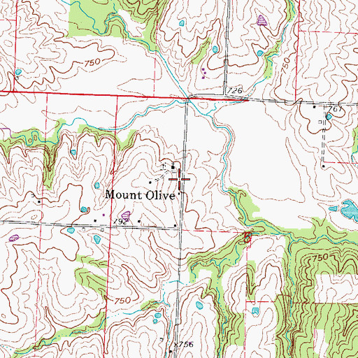 Topographic Map of Priest Post Office (historical), MO
