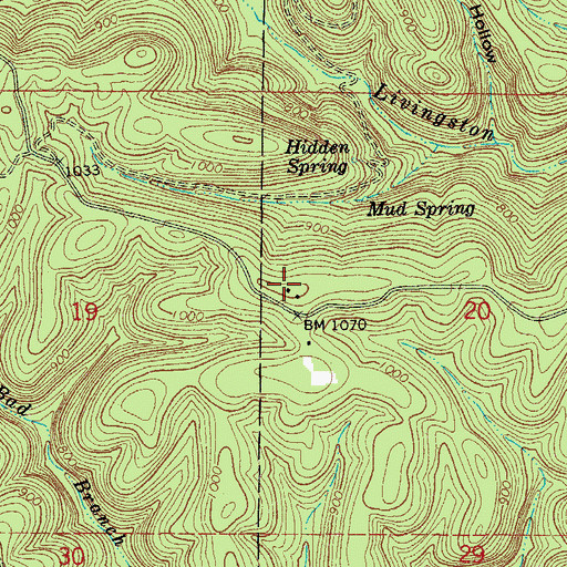 Topographic Map of Sylamore Experimental Station, AR