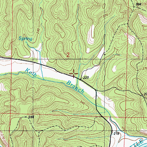 Topographic Map of Camden School (historical), MO