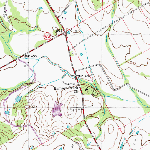 Topographic Map of Turpin (historical), MO