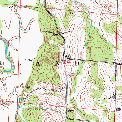 Topographic Map of Victory School (historical), MO