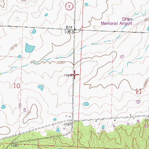 Topographic Map of Salmon School (historical), MO