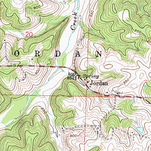Topographic Map of Hazel Valley School (historical), MO