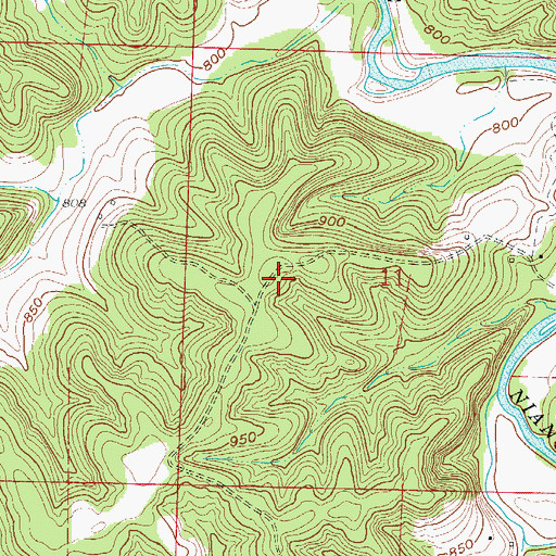 Topographic Map of Tisco School (historical), MO