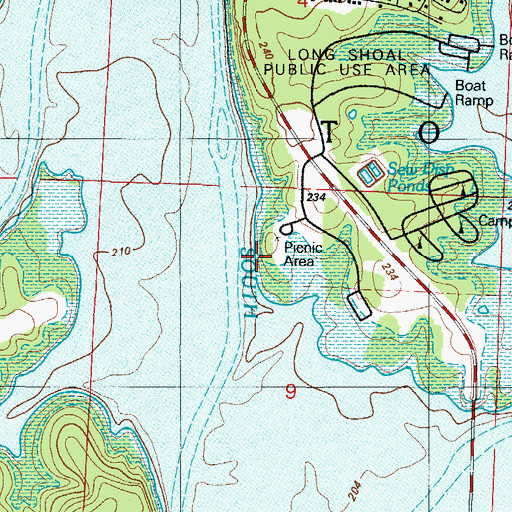 Topographic Map of Cooper School (historical), MO