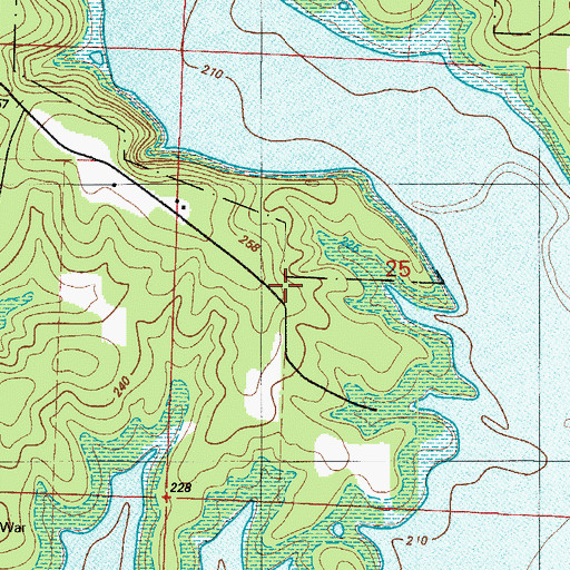 Topographic Map of Limestone School (historical), MO