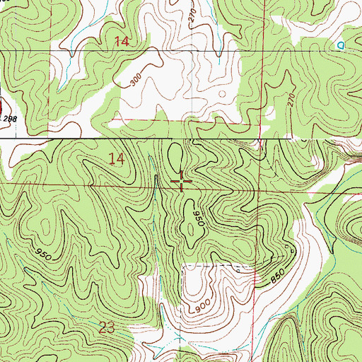 Topographic Map of North Star School (historical), MO