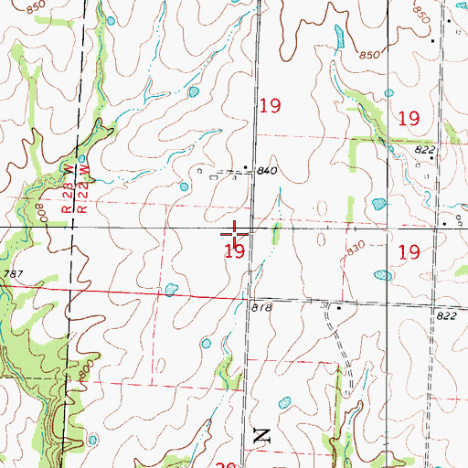 Topographic Map of Jackson School (historical), MO