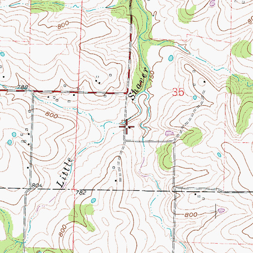 Topographic Map of Arator School (historical), MO