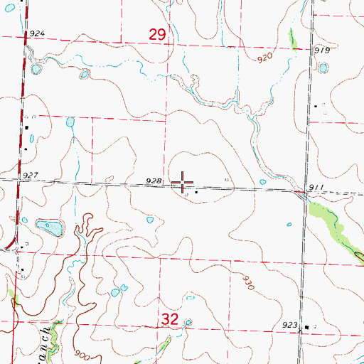 Topographic Map of Swisher School (historical), MO