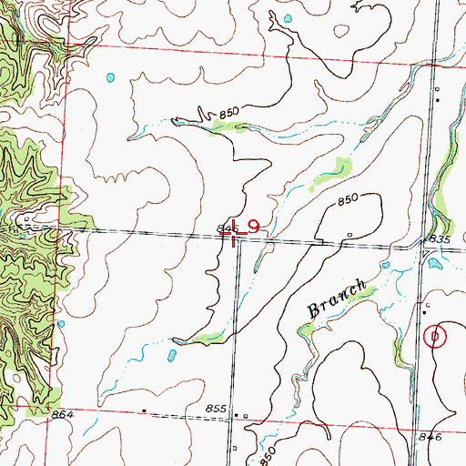 Topographic Map of Fair Play School (historical), MO