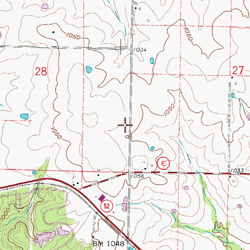 Topographic Map of Prairie Dale School (historical), MO