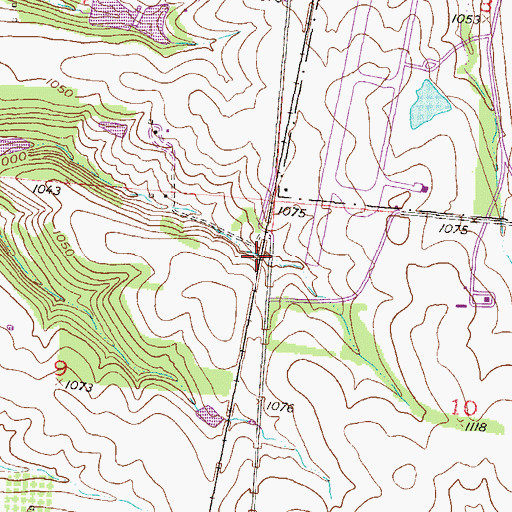 Topographic Map of West Belton (historical), MO
