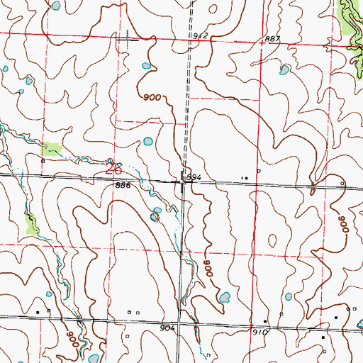 Topographic Map of Culver (historical), MO