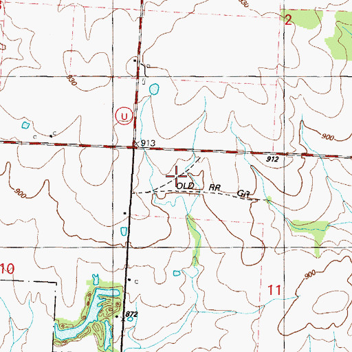 Topographic Map of Keith (historical), MO