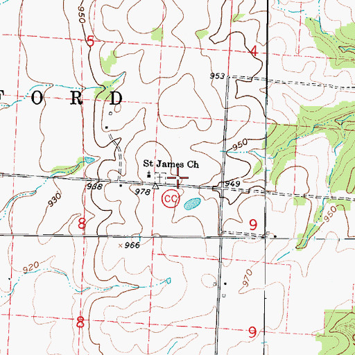 Topographic Map of Wise, MO