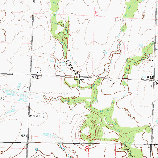 Topographic Map of Silverdale School (historical), MO