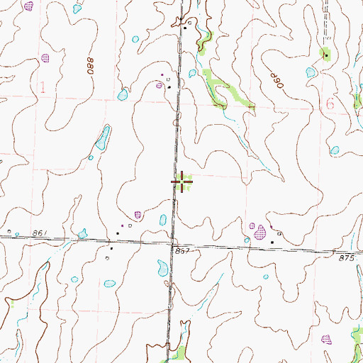 Topographic Map of Plain View School (historical), MO