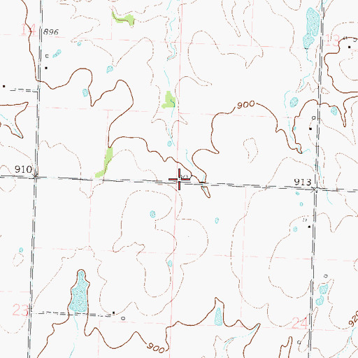 Topographic Map of Dillon School (historical), MO