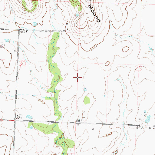 Topographic Map of WeMott School (historical), MO