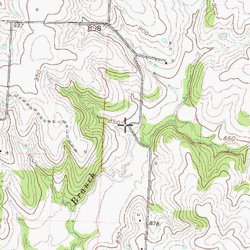 Topographic Map of Marshall School (historical), MO