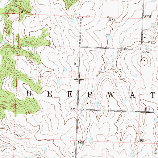 Topographic Map of Cumpton School (historical), MO