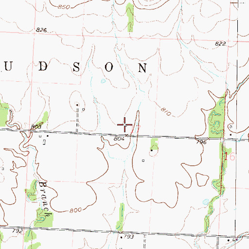 Topographic Map of Reynard School (historical), MO