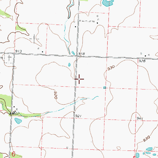 Topographic Map of Pine School (historical), MO