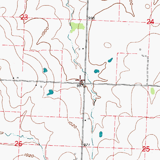 Topographic Map of Summit School (historical), MO