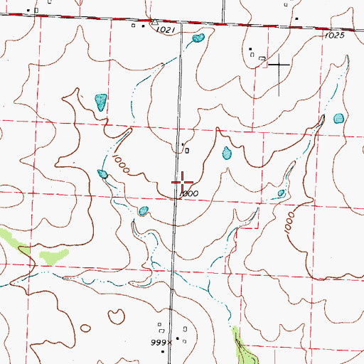 Topographic Map of Morning Star School (historical), MO