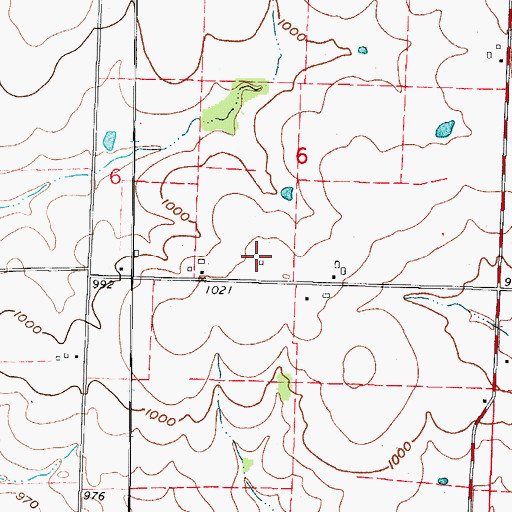 Topographic Map of Mayflower School (historical), MO