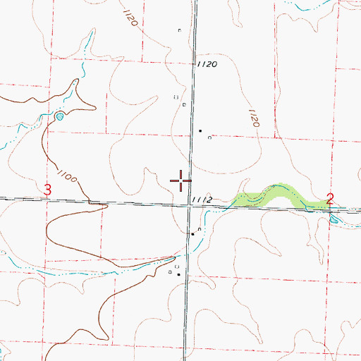 Topographic Map of Sharon School (historical), MO