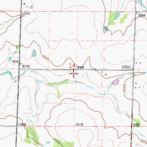Topographic Map of Prairie Dale School (historical), MO