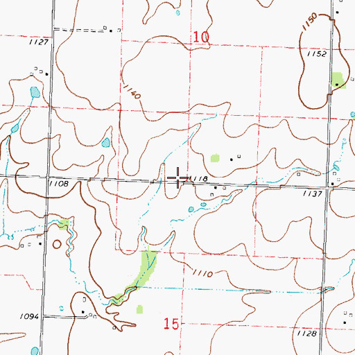 Topographic Map of Bois D'Arc School (historical), MO