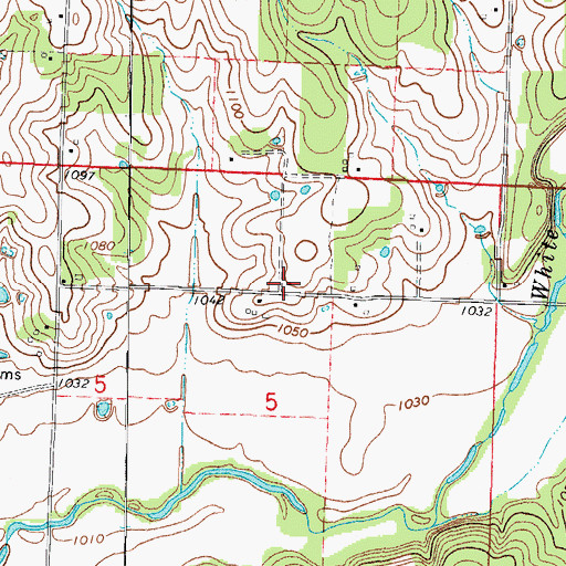 Topographic Map of Henry School (historical), MO