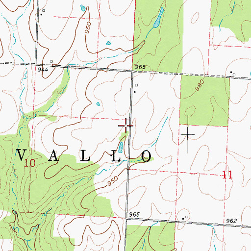 Topographic Map of Diamond Grove School (historical), MO
