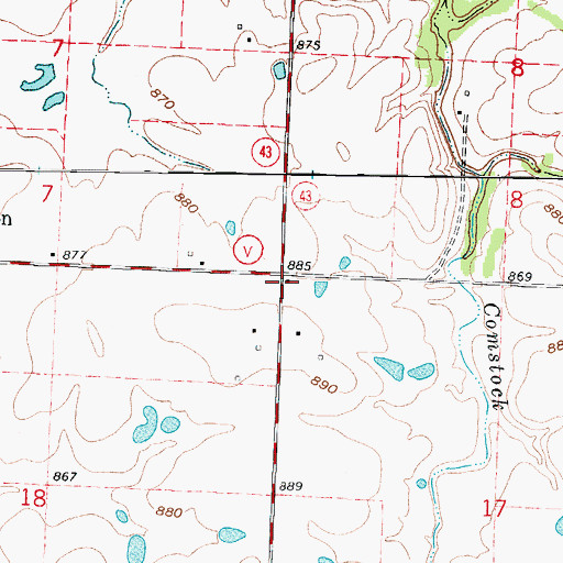 Topographic Map of Triumph School (historical), MO