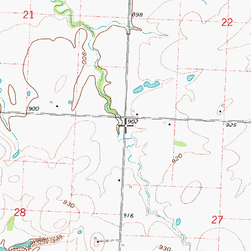Topographic Map of Excelsior School (historical), MO