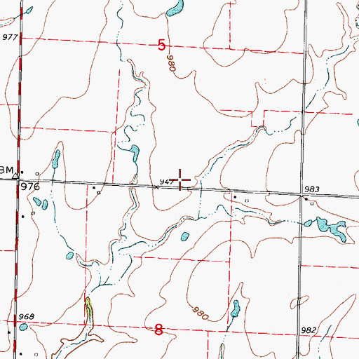Topographic Map of Pleasant Hill School (historical), MO