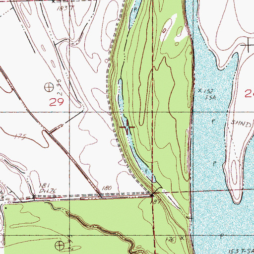 Topographic Map of Cannon Lake, AR