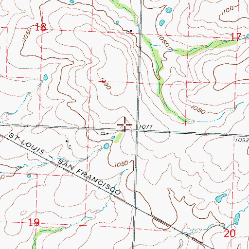 Topographic Map of West Point School (historical), MO