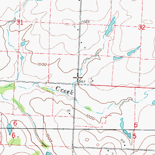 Topographic Map of Forest Grove School (historical), MO